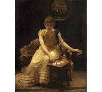 WYKUJMYTO Vintage Pinturas Retratos Sobre Lienzo Lienzo Noderno Pintura el as de corazones de benjamin kennington para la Decoración del Hogar del Dormitorio 60x90cm