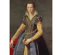 WYKUJMYTO Vintage Pinturas Retratos Sobre Lienzo Lienzo Noderno Pintura Marie De Medici Esposa de Henri Iv de Francia por Alessandro Allori para la Decoración del Hogar del Dormitorio 60x90cm
