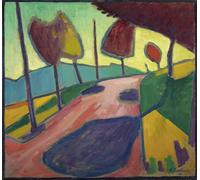 WYKUJMYTO Vintage Pinturas Retratos Sobre Lienzo Lienzo Noderno Pintura Murnauer Landschaft por Alexej Von Jawlensky para la Decoración del Hogar del Dormitorio 60x90cm