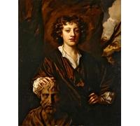 WYKUJMYTO Vintage Pinturas Retratos Sobre Lienzo Lienzo Noderno Pintura Retrato de un hombrede Peter Lely para la Decoración del Hogar del Dormitorio 60x90cm
