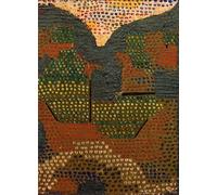WYKUJMYTO Vintage Pinturas Retratos Sobre Lienzo Lienzo Noderno Pintura Tarde en el valle de Paul Klee para la Decoración del Hogar del Dormitorio 60x90cm