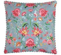 Wylder Nature Cojín de Exterior con Relleno de poliéster, diseño Floral Claudia - Azul Huevo de Pato - 45x45 cm