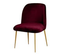 WYLEBER Funda Silla de Comedor Pack de 1/2/4/6,Fundas para Sillas de Comedor con Respaldo Curvo,Protector para Sillas Bajas Redondas de Cocina Sala de Estar y Dormitorio(Wine Red,4 Set)