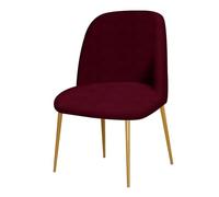 WYLEBER Modernas Funda Silla de Comedor Pack de 1/2/4/6,Elásticas Antideslizantes Fundas para Sillas de Comedor Curvas de Respaldo Bajo,para Sillas Decorativas del Hogar Sala de Estar(Wine Red,6 Set)