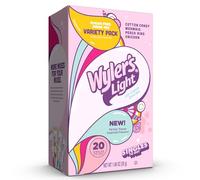 Wyler's Light Singles to Go - Paquetes de polvo, mezcla de bebida de agua, paquete variado, sabores divertidos Watertok, algodón de azúcar, sirena, anillo de melocotón, unicornio, sin azúcar ni