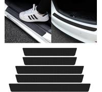 WYLFAFA 5 Piezas Protectores Umbral Puerta para Volvo EX90 2024-2025, Pegatina Fibra de Carbono Coche Resistente A Los Arañazos Accesorios Exteriores