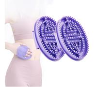 WYLFYJP 2 Cepillos De Meridianos Personalizados Profesionales For Salón De Belleza, Peine De Masaje De Mano, Cepillo De Meridianos For Masaje Corporal, Cepillo De Masaje De Acupresión(Purple)