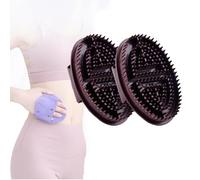 WYLFYJP 2 Cepillos de Meridianos Personalizados Profesionales para Salón de Belleza, Peine de Masaje de Acupresión Manual con Meridianos para el Cuerpo (Brown)