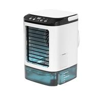 WYLFYJP Mini Aire Acondicionado Portátil 4 En 1, Enfriador De Aire Evaporativo, Mini Aire Acondicionado Personal Con Tanque De Agua De 900 Ml, 3 Velocidades, Luz Nocturna De 7 Colores