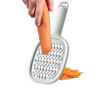 WYLFYJP Rallador De Limón con Mango, Cortador Verduras Acero Inoxidable, Zanahoria Seguro, Diseño Ergonómico | Ralladores Y Rebanadores Manuales Portátiles Eficientes(Green)
