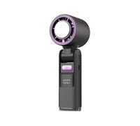 WYLFYJP Ventilador Portátil For Viajes, Potente Ventilador Personal De Mano, Pantalla LED, Recargable, Dispositivo Plegable For Acampar, Playa, Viajes Al Aire Libre.