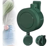 WYLFYJP Ventilador USB Pequeño Y Silencioso, Portátil, Con Clip, Sin Aspas, 3 Velocidades, For Camisa, Mini Ventilador De Torbellino, For Llevar En La Cintura Y Al Aire Libre.(Green)