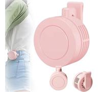 WYLFYJP Ventilador USB Pequeño Y Silencioso, Portátil, Con Clip, Sin Aspas, 3 Velocidades, For Camisa, Mini Ventilador De Torbellino, For Llevar En La Cintura Y Al Aire Libre.(Pink)