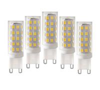 WYLIELAMSH 5pcs G9 Led Light Bulb 3w 5w 6w 7w 9w 12w Replace 40w Halogen Lamp Warm/cold White/natural White(6W/Natural White)
