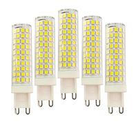 WYLIELAMSH 5pcs G9 Led Light Bulb 3w 5w 6w 7w 9w 12w Replace 40w Halogen Lamp Warm/cold White/natural White(12W/Natural White)