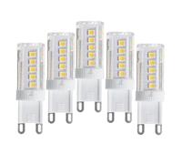 WYLIELAMSH 5pcs G9 Led Light Bulb 3w 5w 6w 7w 9w 12w Replace 40w Halogen Lamp Warm/cold White/natural White(3W/Natural White)