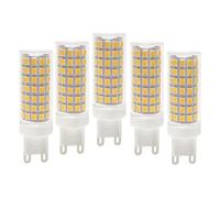 WYLIELAMSH 5pcs G9 Led Light Bulb 3w 5w 6w 7w 9w 12w Replace 40w Halogen Lamp Warm/cold White/natural White(9W/Cool White)
