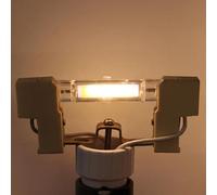 WYLIELAMSH R7S LED 118mm 78mm189MM Lámpara COB Regulable Tubo De Vidrio 15W 30W 50W Reemplazar Lámpara Halógena Luz AC 220V 230V R7S Foco,Blanco Cálido,40W 118MM