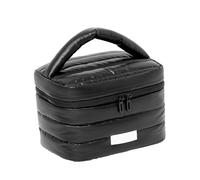 WYLZLKX Bolsa de maquillaje de gran capacidad para cosméticos, artículos de tocador, bolsas de almacenamiento organizadas para viajes de negocios y escapadas, Black, As Shown