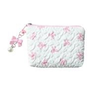 WYLZLKX Bolsa de maquillaje de viaje, bolsa de cosméticos de gran capacidad, bonita bolsa de almacenamiento de maquillaje, bolsa de aseo estético, Fucsia y Crudo, about 10x2x14cm/3.94x0.79x5.51'', C