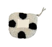 WYLZLKX Estuche de felpa con forma de corazón para pintalabios con cierre de cremallera, bolsa de maquillaje portátil para auriculares, White, As Shown, E
