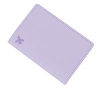 WYLZLKX Funda protectora de piel sintética bordada para pasaportes, con ranuras para tarjetas, Lavender, As Shown