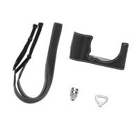 WYLZLKX Juego de media funda de piel para protección de cámara XM5 con correas de muñeca y fundas de piel de diseño de fácil acceso, Black, 11.8x3.8x5.7cm