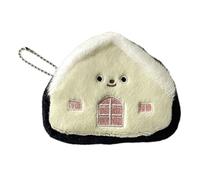 WYLZLKX Little House - Monedero de juguete para niñas, monedero pequeño, bolsa de almacenamiento de auriculares de felpa para niñas, negro y blanco, about 10x12cm/3.94x4.72''