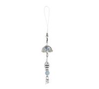 WYLZLKX Lucky Fish Windchime - Accesorio para teléfono que añade serenidad y buenas melodías a tu vida diaria para mujeres modernas. Azul, 14 cm