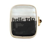 WYLZLKX Neceser de viaje portátil y portátil, impermeable, resistente con múltiples compartimentos para almacenamiento organizado, crudo, Approx.12x4x15cm/4.72x1.57x5.91inches, 1 unidad