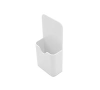 WYLZLKX Portalápices magnético de plástico, caja de almacenamiento para pizarra blanca y nevera, color blanco