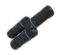 WYLZLKX RJ45 8P8C CAT6 1 a 2 hembra a hembra Ethernet acoplador IP68 impermeable y duradero para uso en exteriores, adaptador de cable de red Gigabit fiable