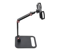 WYLZLKX Soporte de monitor portátil de aluminio ajustable para pantallas de 4.7 a 18 pulgadas, teléfonos/tabletas con rotación de 360 y base antideslizante