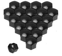 WYMKL 20 Tapas Tapas Tuercas Perno Rueda para Audi Q4 Q5 Sportback e-Tron I 2021-2024, Protección con Llanta A Prueba Polvo Revestimiento Tornillos Cubiertas Neumático,Black-17MM