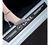WYMKL 4 Piezas de Umbral de Puerta de Fibra para Opel Astra K 2019-2021, de Carbono para Coche Molduras de Protección de Umbral de Puerta Adhesivas para Pedal