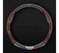 WYMKL Funda Volante Coche para Mazda AZ-Offroad 1998-2014, Cubierta Volante Coche Funda Volante Coche ProteccióN Ideas Regalos Accesorios Coches Interior,Brown