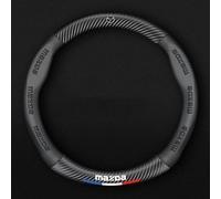 WYMKL Funda Volante Coche para Mazda AZ-Offroad 1998-2014, Cubierta Volante Coche Funda Volante Coche ProteccióN Ideas Regalos Accesorios Coches Interior,Black