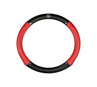 WYMKL Funda Volante Coche para Opel Zafira Life S 2019-2020, Cubierta Volante Coche Funda Volante Coche ProteccióN Ideas Regalos Accesorios Coches Interior,Red O-Type