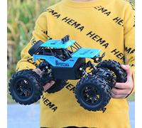 WYMYY 1/14 Escala Grande Todoterreno Control Remoto Coche Aleación Escalada Vehículo RC 2.4GHz Eléctrico 4WD Bigfoot Monster RC Truck Boy 4x4 Amortiguador RC Coche Regalos para Niños ADU