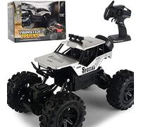 WYMYY 1/14 Escala Grande Todoterreno Control Remoto Coche Aleación Escalada Vehículo RC 2.4GHz Eléctrico 4WD Bigfoot Monster RC Truck Boy 4x4 Amortiguador RC Coche Regalos para Niños ADU