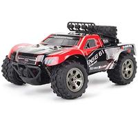 WYMYY 1/18 2.4Ghz 2WD 30KM/h Rock Crawler RC Car Ready to Run and No Off Road Remote Control Car Assembly Needd Terrain RC Cars Best Gift for Kids Boys Girls (Color : Red) (Red) (Red)