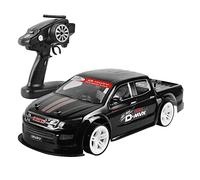WYMYY RC Drift Car Coche de Control Remoto eléctrico a Escala 1:10 2,4 GHz 4WD Drifting RC Car para Adultos Regalos para niños Vehículo RC rápido con Luces LED con 2 baterías para niños