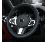 WYNBFCA Funda para Volante de Coche para Mini One 55kW/One/F54 F55 F56 F57 F60, Cubre Volante Antideslizante Transpirable Protector Volante Coche Accesorios,Blue (Circular Pattern)