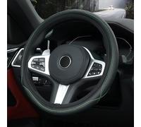 WYNBFCA Funda para Volante de Coche para Mini One 55kW/One/F54 F55 F56 F57 F60, Cubre Volante Antideslizante Transpirable Protector Volante Coche Accesorios,Green (Circular Pattern)