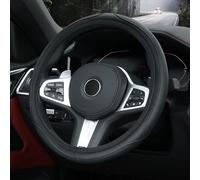 WYNBFCA Funda para Volante de Coche para Mini One 55kW/One/F54 F55 F56 F57 F60, Cubre Volante Antideslizante Transpirable Protector Volante Coche Accesorios,Black (Circular Pattern)