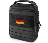WYNEX Bolsa de administración táctica MOLLE, Bolsa de Utilidad EDC Organizador Bolsa de Herramientas Modular con diseño de Doble Capa Bolsa de fijación médica EMT Gran Capacidad