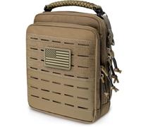 WYNEX Bolsa de administración táctica MOLLE, Bolsa de Utilidad EDC Organizador Bolsa de Herramientas Modular con diseño de Doble Capa Bolsa de fijación médica EMT Gran Capacidad