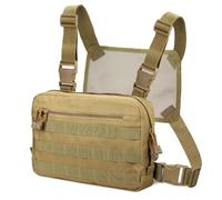 WYNEX Bolsa táctica para el pecho, kit de reconocimiento, bolsa frontal de combate EDC para juego de guerra