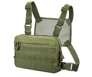 WYNEX Bolsa táctica para el pecho, kit de reconocimiento, bolsa frontal de combate EDC para juego de guerra