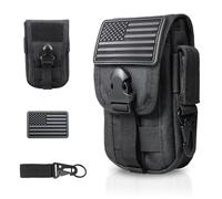 WYNEX Bolso Movil MOLLE Pouch Pequeño Bolsa Cintura Táctica EDC Riñoneras Hombre Incluye Clip Táctico para Equipamiento